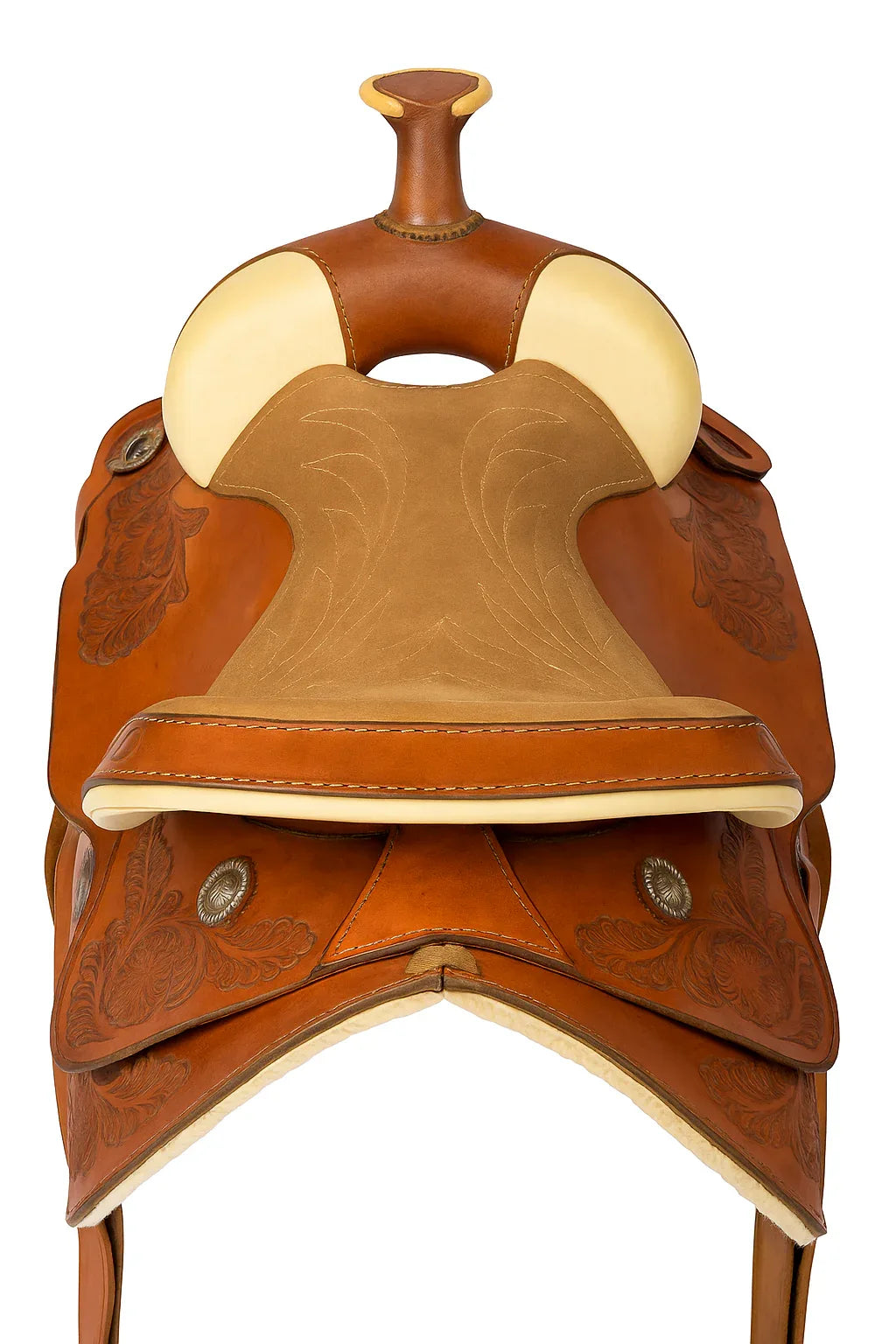 Ralide Vintage Western Leather Sheep Fleece Adult Horse Saddle - Gomix Brands Outlet