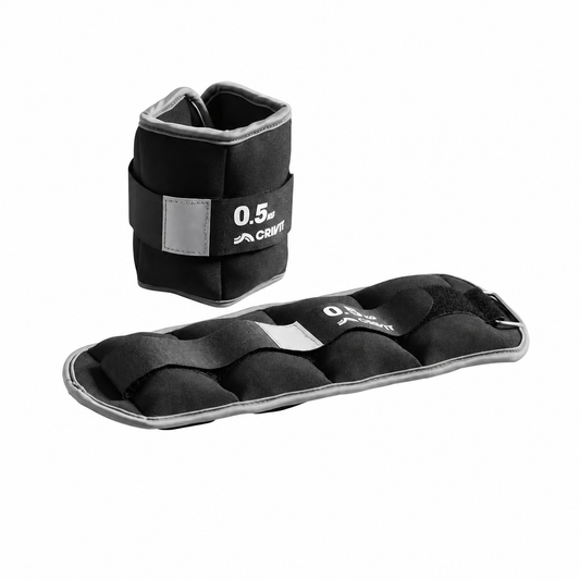 Crivit Ankle Wrist Weights 2-Piece Set 0.5kg Adjustable Velcro
