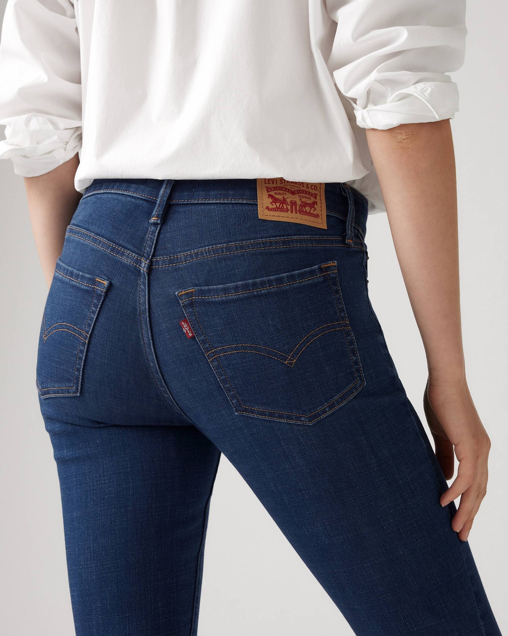 Levi's 711 Skinny Women's Dark Wash Stretch Denim Jeans