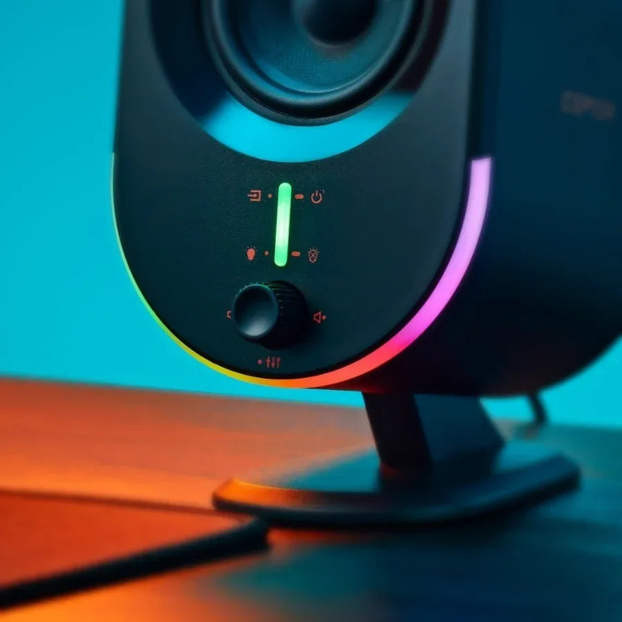 Cepter Viola Compact RGB Gaming Speakers with Bluetooth Connectivity Black - Gomix Brands Outlet