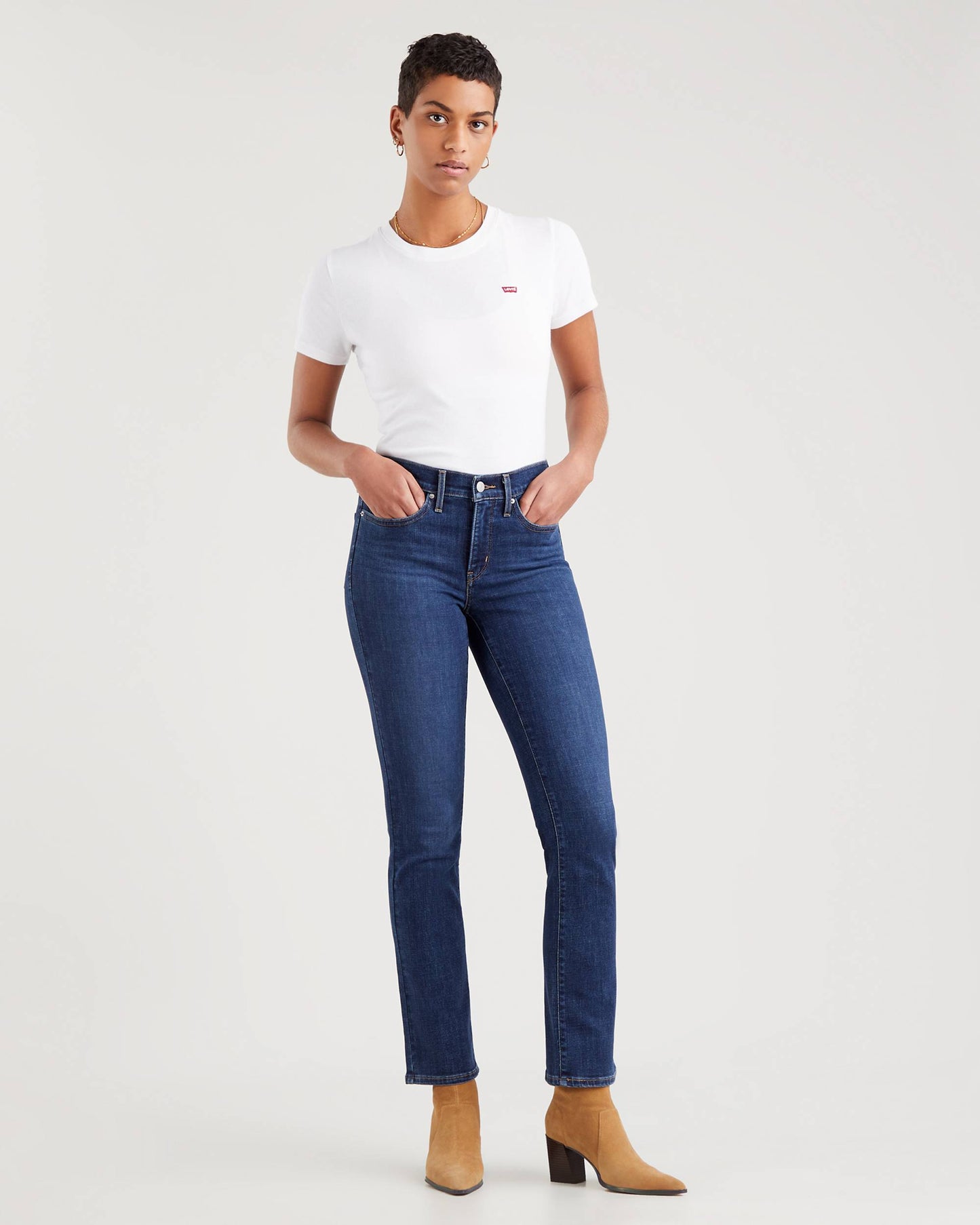 Levi's 314 Shaping Straight Women's Denim Jeans in Blue