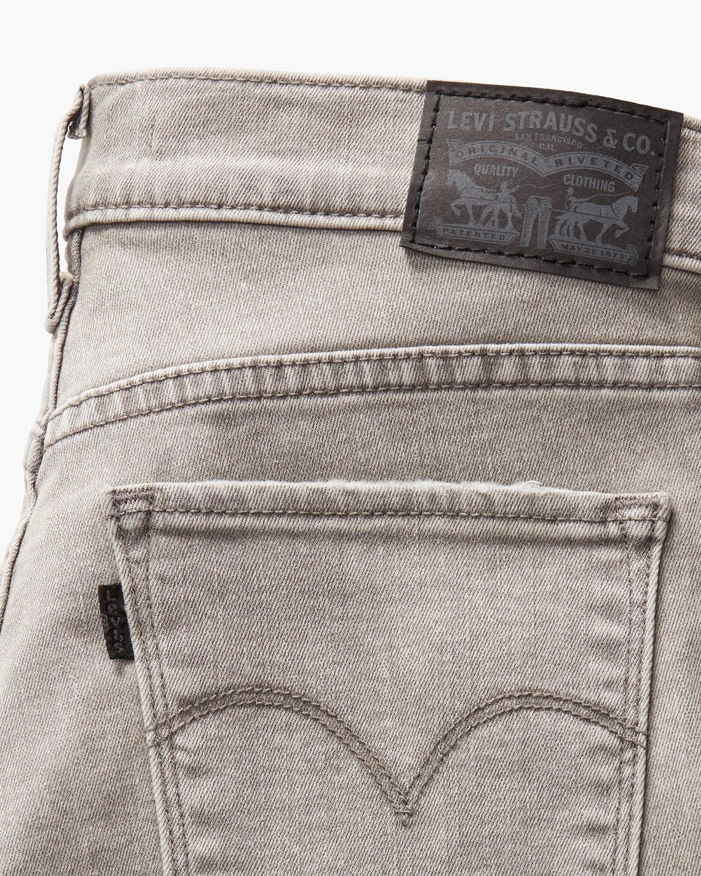 Levi's 314 Shaping Straight Grey Denim Jeans with Tummy Panel - Gomix Brands Outlet