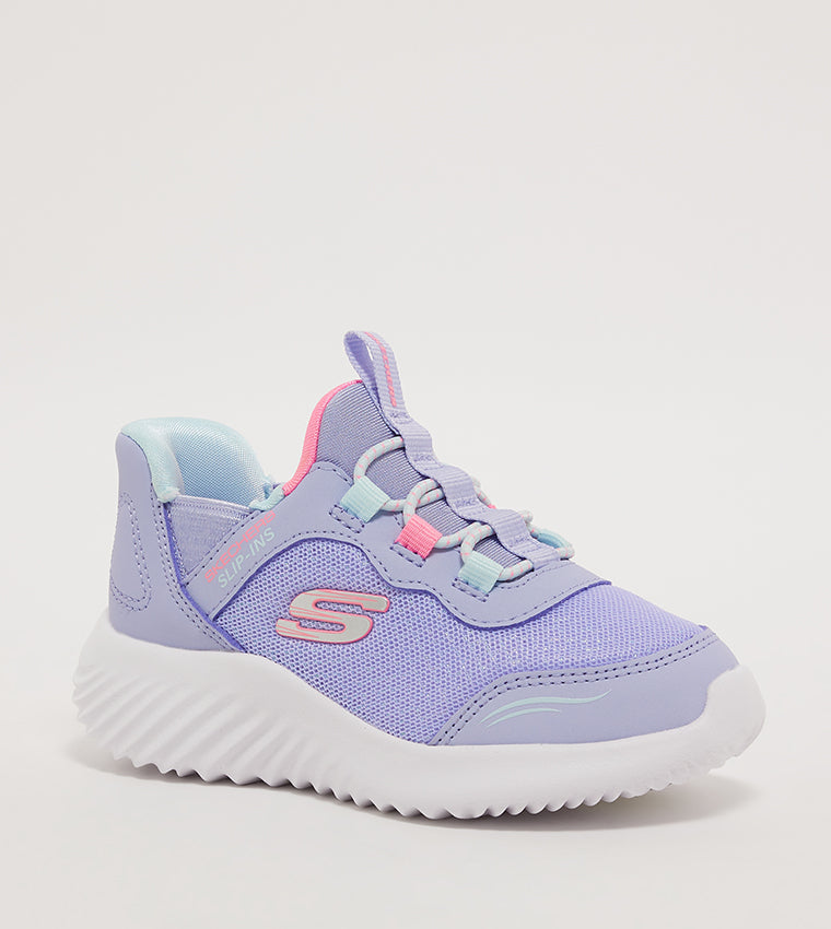 Skechers Kids' Bounder Mesh Slip-On Shoes with Air-Cooled Memory Foam