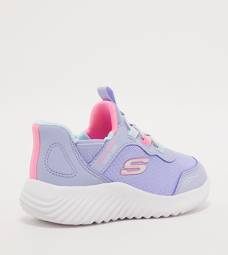 Skechers Kids' Bounder Mesh Slip-On Shoes with Air-Cooled Memory Foam