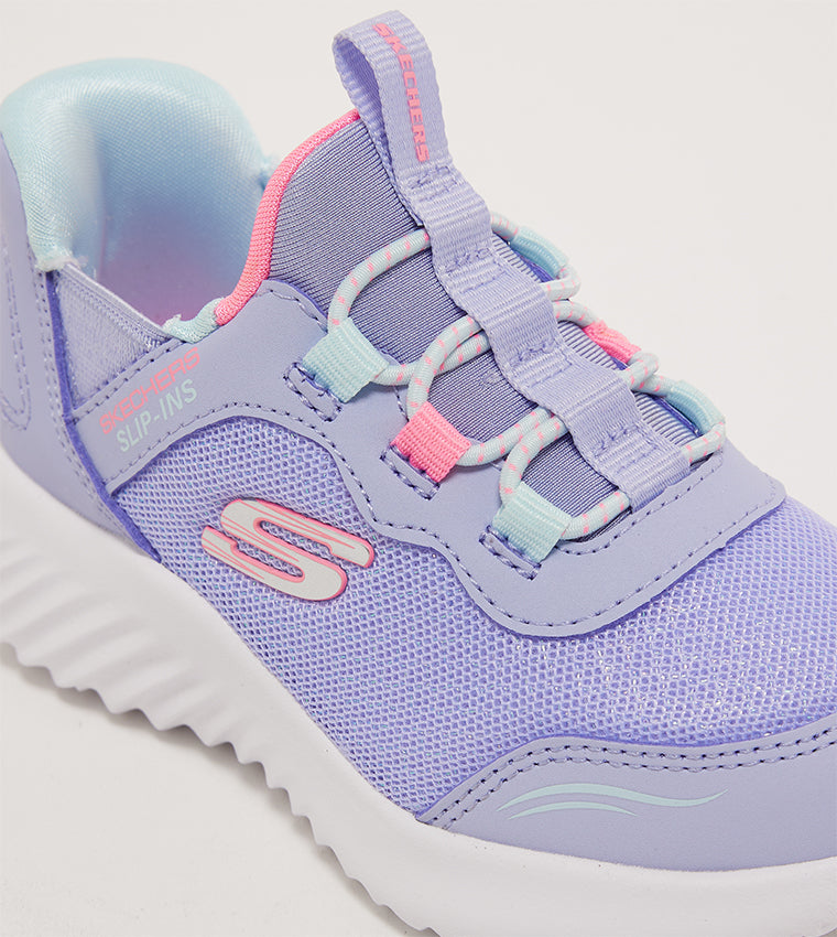 Skechers Kids' Bounder Mesh Slip-On Shoes with Air-Cooled Memory Foam