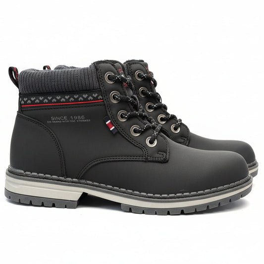 ARRIGO BELLO Men's Winter Hiking Boots with Warm Leather Upper