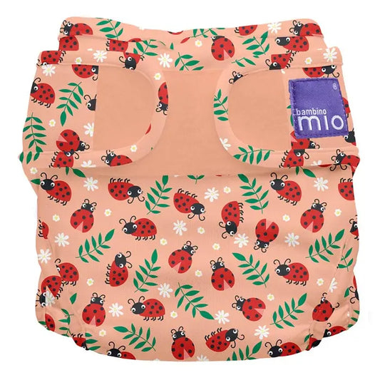 Bambino Mio Miosoft Reusable Diaper Cover - Loveable Ladybug, Size 1