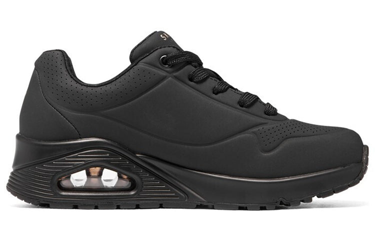 Skechers Women's Uno Black Classic Air-Cooled Memory Foam Sneakers