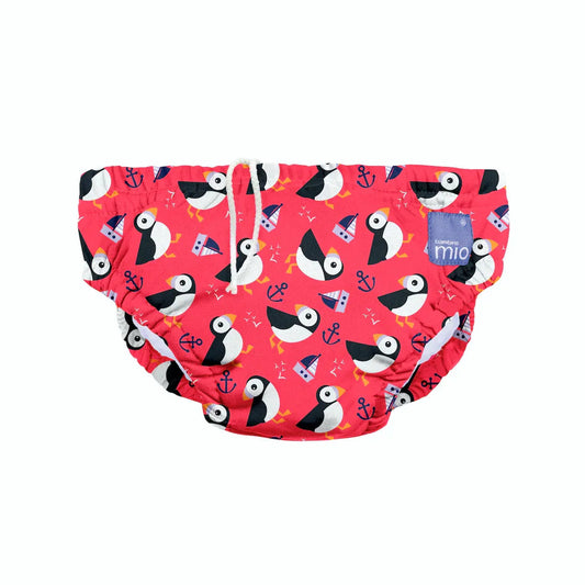 Bambino Mio Reusable Swim Nappy – Penguin Waterproof Baby Beachwear