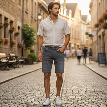 Livergy Men's Grey Denim Bermuda Shorts