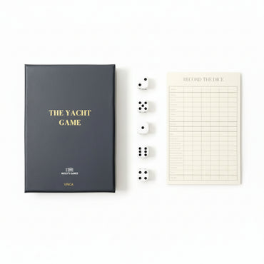 Premium The Yacht Game Yatzy Dice Set - New, Elegant Board Game Fun