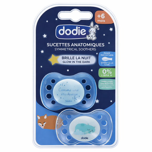 DODIE Sucette anatomique fluorescente 6 m+