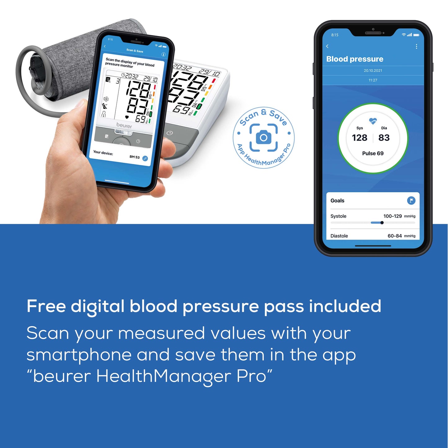 Beurer BM 53 Upper Arm Blood Pressure Monitor with Advanced Arrhythmia Detection