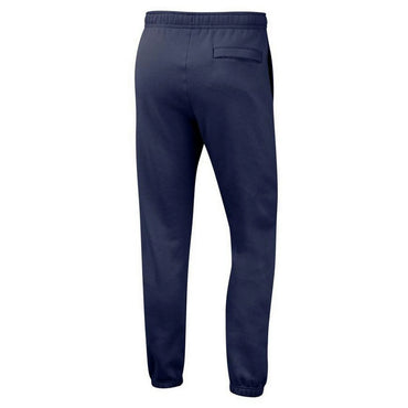 Navy blue pants on a white background