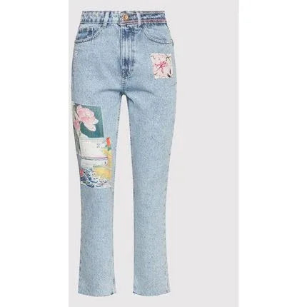 Desigual Los Angeles Women's Blue Denim Regular Fit Jeans - Gomix Brands Outlet