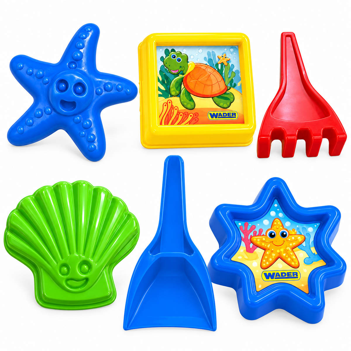 WADER Toys Summer Sea-Sand Set of 6
