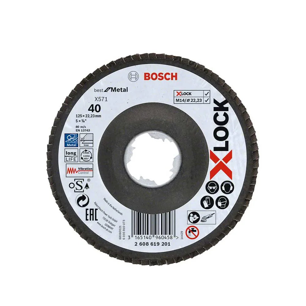 Bosch X-LOCK 125mm Flap Disc 40 Grit Cutting Disc - Gomix Brands Outlet