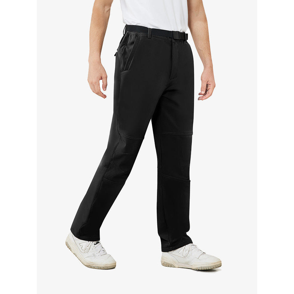 Atlaslava Men's Waterproof Insulated Ski Pants with Fleece Lining