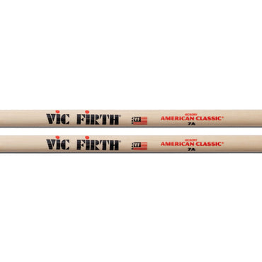 Vic Firth American Classic 7A Wood Tip Drum Sticks - Pair