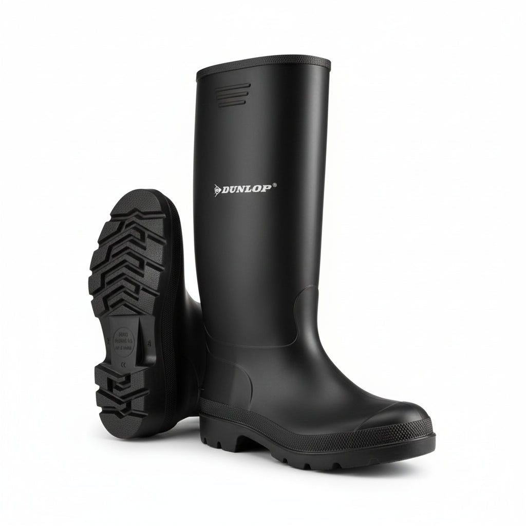 Dunlop Pricemastor Non-Safety Wellington Boots - Durable, Waterproof, Grip