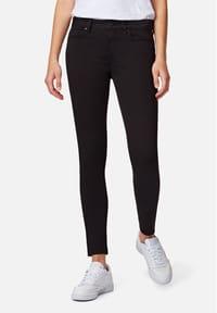 Mavi Women's Mid-Rise Skinny Fit Jeans with Five-Pocket Design, Versatile Black - Gomix Brands Outlet