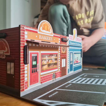 MyRoads Bakery & Ice Cream Shop: Creative Road Building Expansion Set for Kids