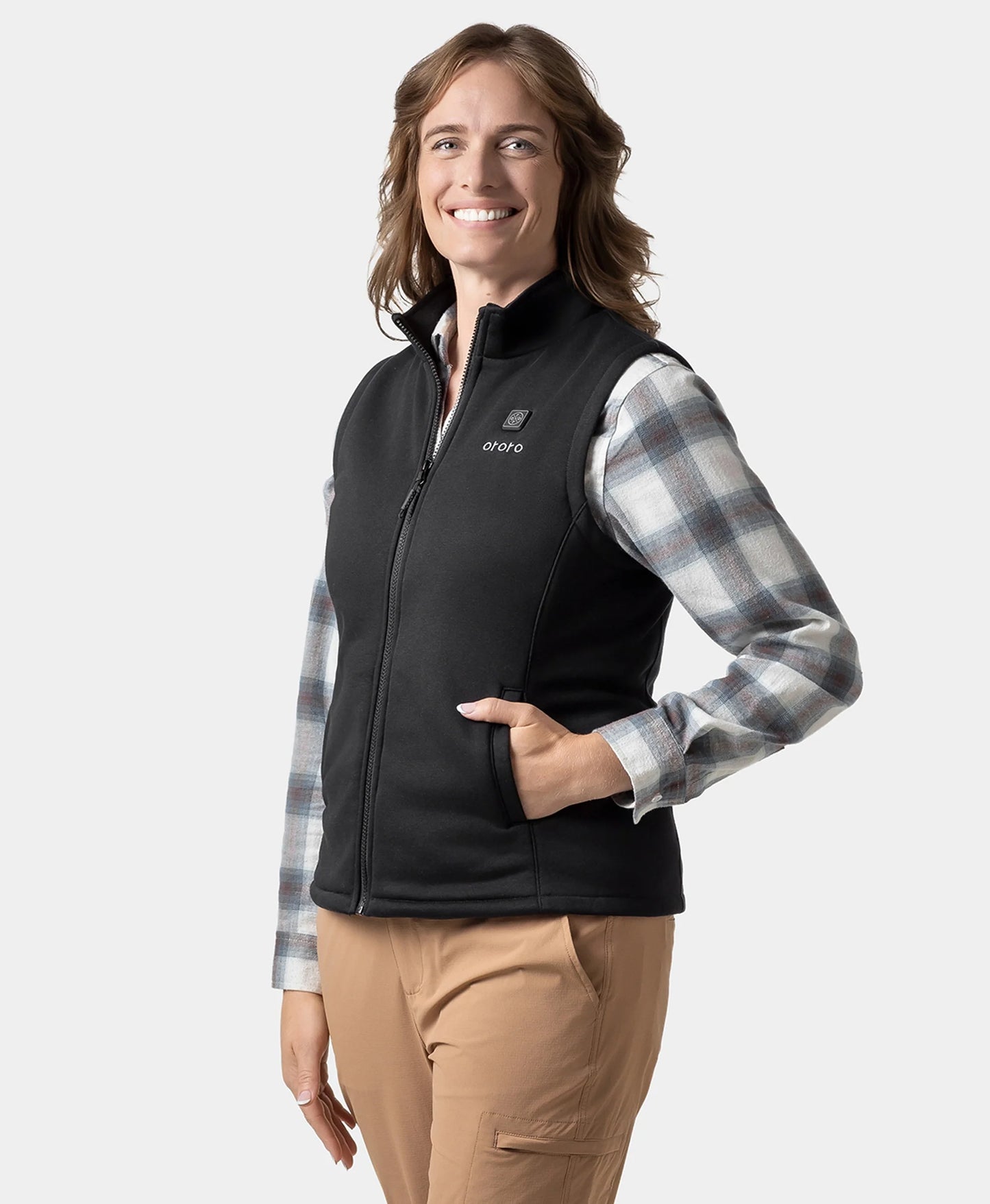 Women's Ultra‑Warm Heated Fleece Vest with 3‑4 Heating Zones