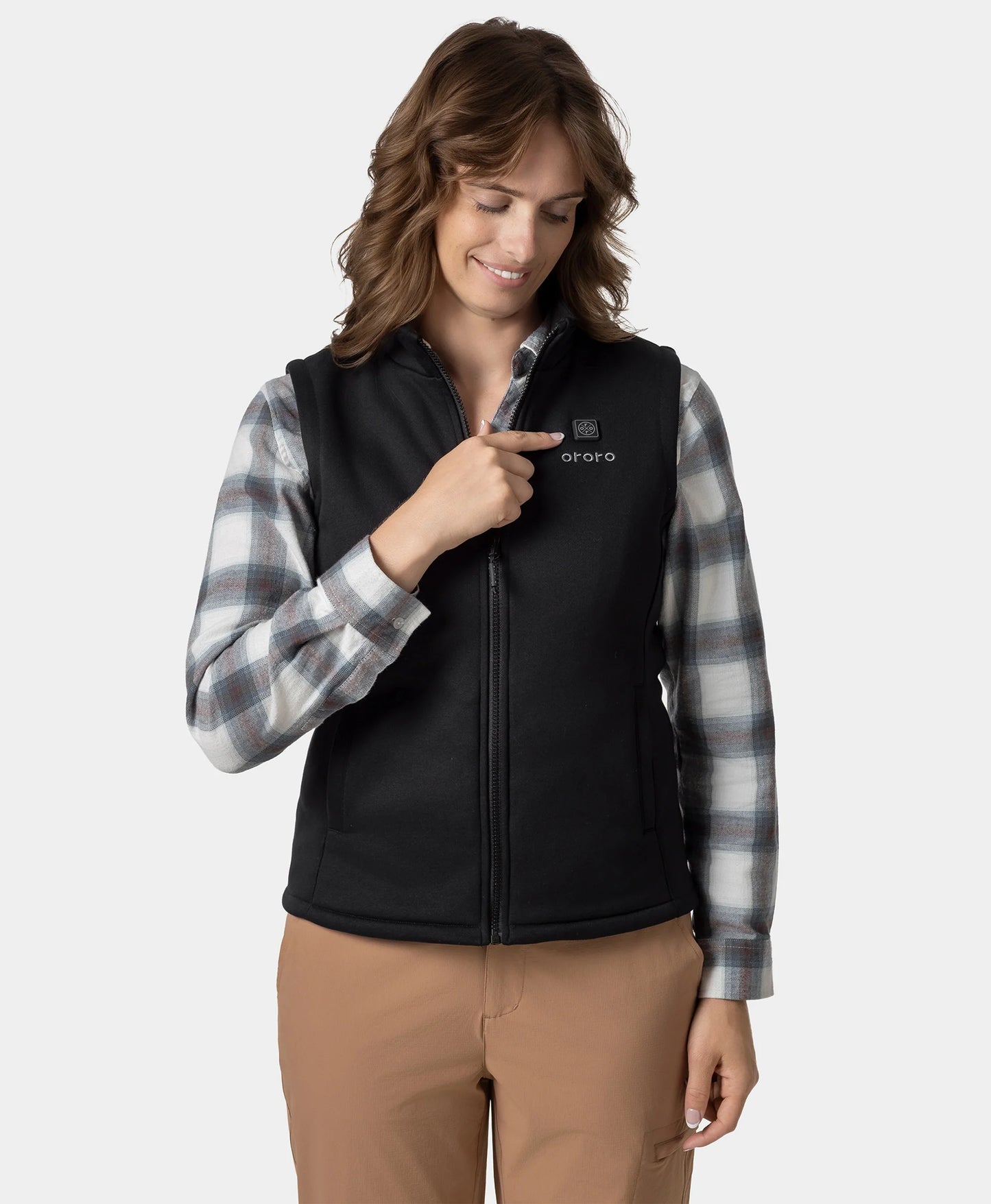Women's Ultra‑Warm Heated Fleece Vest with 3‑4 Heating Zones