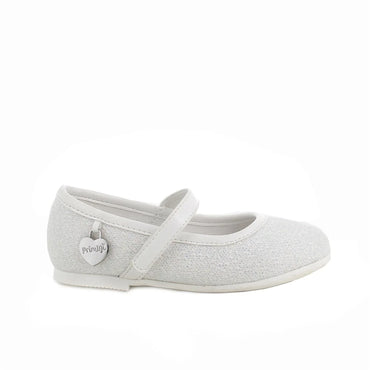 Girls' Elegant White Mary Jane Shoes with Velcro, Breathable Leather Insole - Gomix Brands Outlet