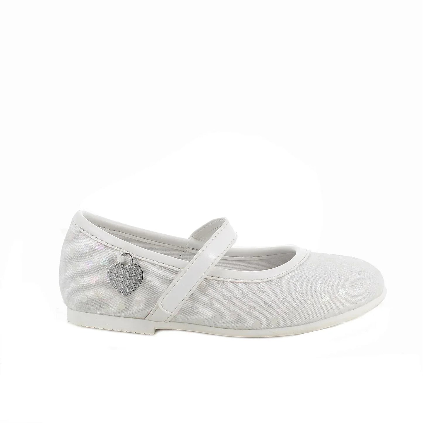 Girls' Elegant White Mary Jane Shoes with Velcro, Breathable Leather Insole - Gomix Brands Outlet