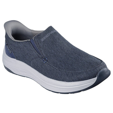 Men's Skechers Relaxed Fit Decklan Slip-On Shoes Navy Vegan