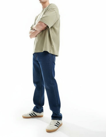 Carhartt WIP Nolan Men's Loose Straight Denim Jeans in Light Blue Wash