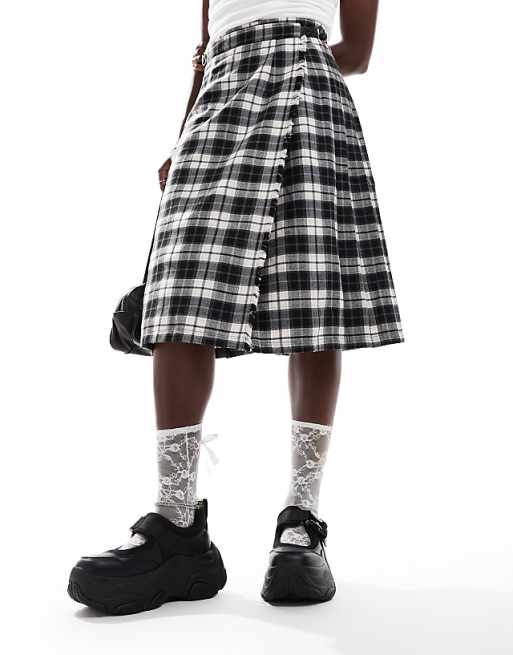Buffalo Prowler Black Chunky Platform Ballerina Shoes with Adjustable Strap