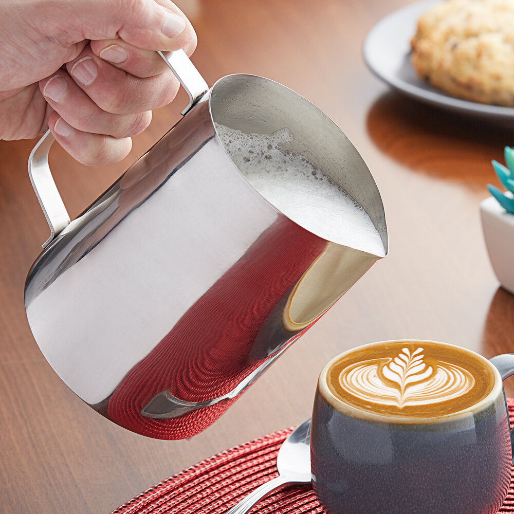 Professional Stainless Steel Milk Frothing Pitcher for Baristas and Latte Art