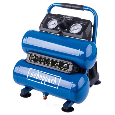 Scheppach HC10-Twin 2 Gallon Portable Oil-Free Air Compressor for Home & Workshop