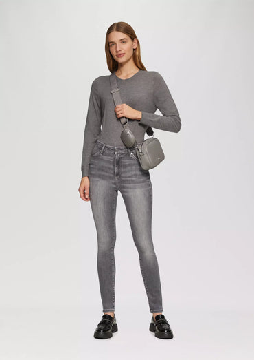 Women's Anny Super Skinny Fit High Rise Extra Slim Leg Grey Jeans