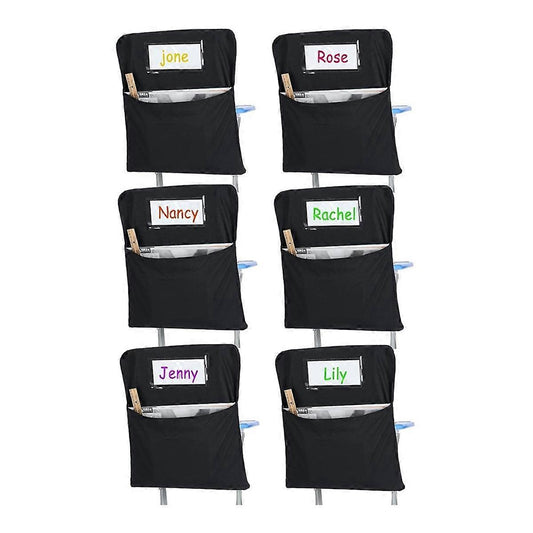 Chair Storage Pocket Bag 6 Piece for Classroom Chairs