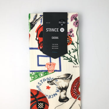 Artistic Canvas Crew Socks L Hand-Drawn Illustration Comfortable Stretch