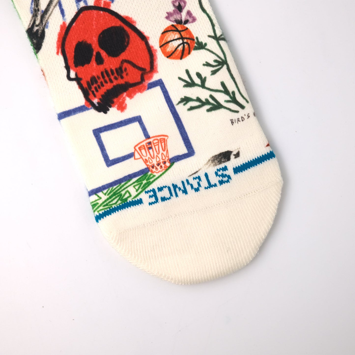 Artistic Canvas Crew Socks L Hand-Drawn Illustration Comfortable Stretch