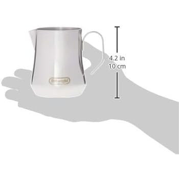 De'Longhi 350ml Stainless Steel Milk Frothing Pitcher with Ergonomic Handle