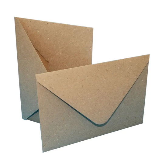 Craft UK Limited 50 Premium Kraft Brown Paper 5x7 Inch Envelopes for Cardmaking - Gomix Brands Outlet
