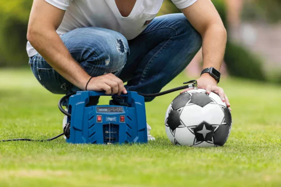 Scheppach Air Force 5 Portable 12V/230V Digital Air Compressor with Accessories - Gomix Brands Outlet