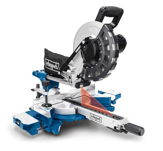 Scheppach HM254 Sliding Compound Miter Saw with Dual Blades for Precision