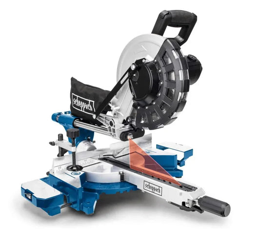 Scheppach HM254 Sliding Compound Miter Saw with Dual Blades for Precision - Gomix Brands Outlet