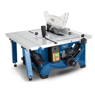 Scheppach HS80 Compact Table Saw - Powerful 1.2kW Motor, 210mm Blade, Foldable Design