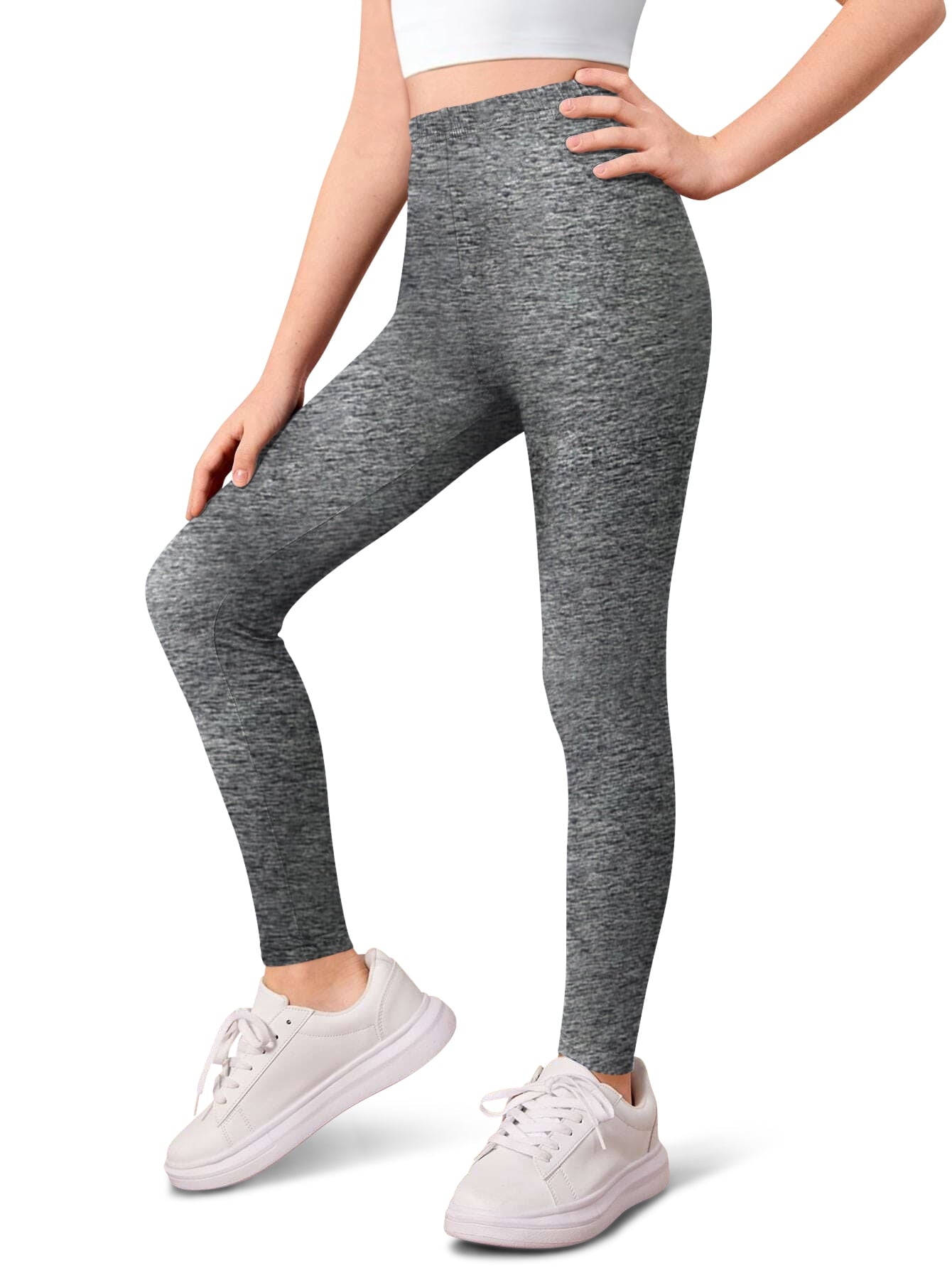 Sweet Hearts Girls Soft Stretchy 3-Pack Leggings with Elastic Waist