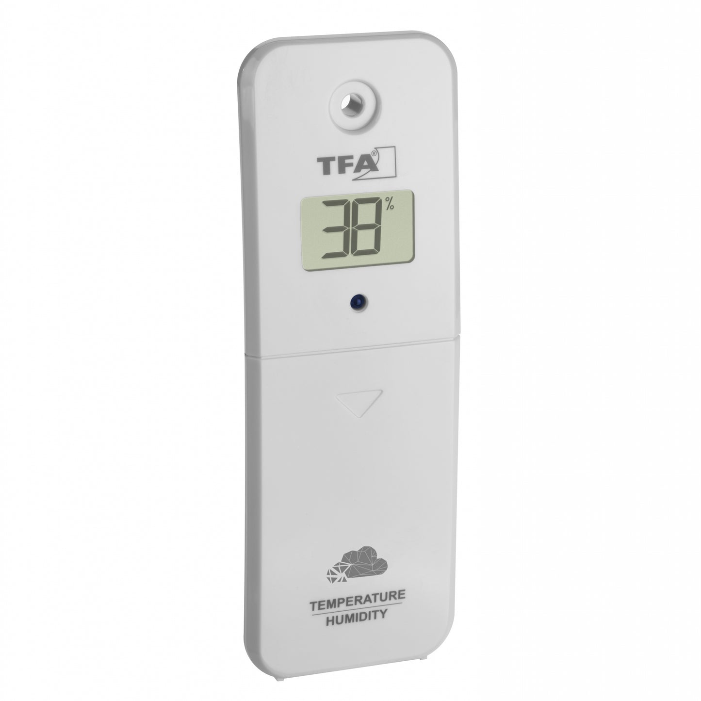 TFA Dostmann 30.3800 Wireless Temperature/Humidity Transmitter with Display White