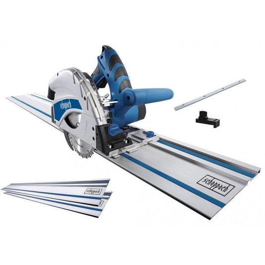 Scheppach PL55 1200W Plunge Saw with 2x700mm Guide Rail Kit