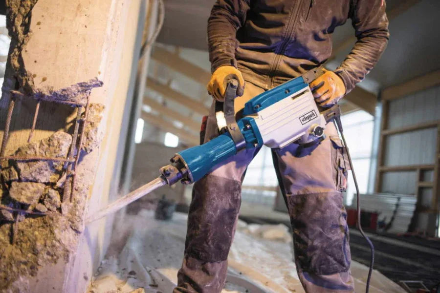 Powerful Scheppach AB1600 Electric Demolition Hammer for Concrete & Masonry - Gomix Brands Outlet