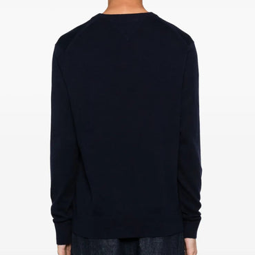 Men's Tommy Hilfiger Midnight Blue Cotton-Cashmere Crew Neck Sweater